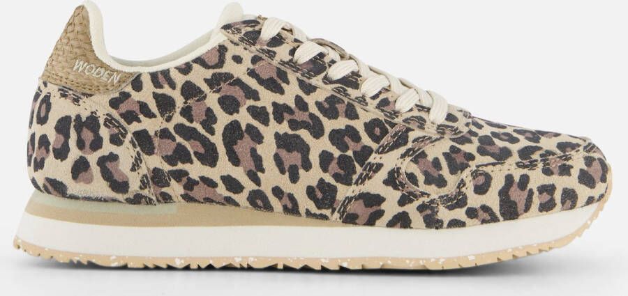 Woden Dierenprint Ydun Icon Sneaker Bruin Dames