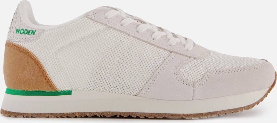 Woden Moderne textiel- en leren sneaker White Dames - Foto 3