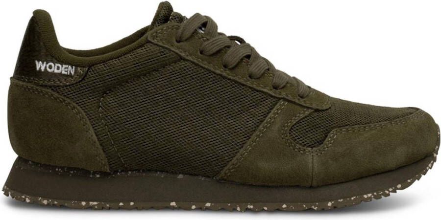 Woden Ydun Suede Mesh II Sneaker Green Dames