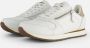 Woden Ydun Leather Zipper Trendy Leren Sneakers Beige Dames - Thumbnail 10