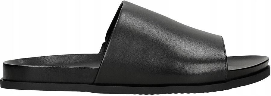 Wojas Zwarte leren heren slippers