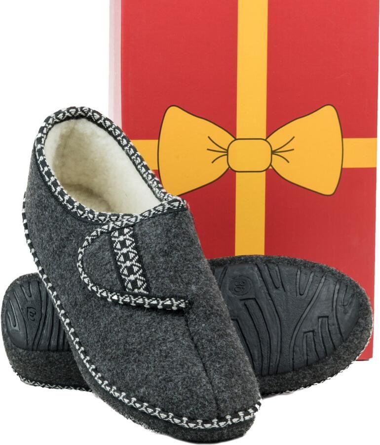 Wojtyłko Dames Pantoffels Barefoot Warm Grijs