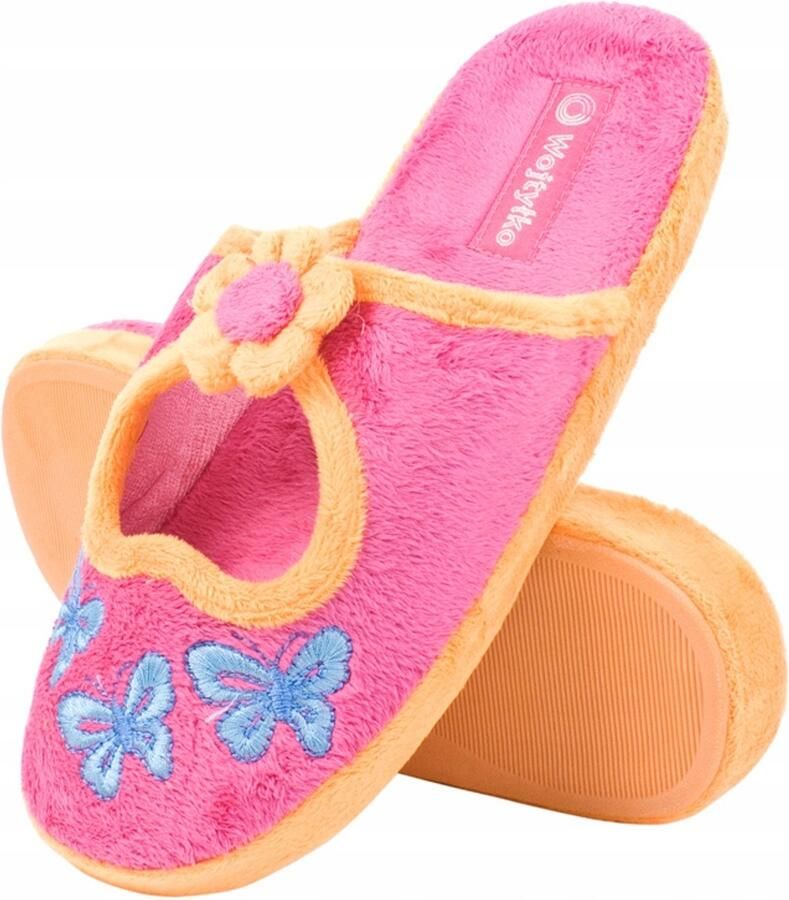 Wojtyłko Dames Pantoffels Fuchsia Zacht & Licht