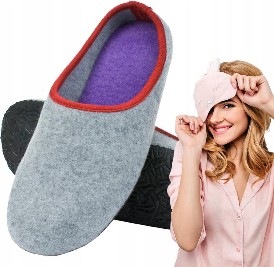 Dames Pantoffels van Vilt Comfortabel & Warm