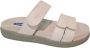 Wolky 0050130 100 Dames Slippers Slides Voorgevormd Voetbed Klittenbandsluiting Wit - Thumbnail 2