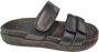 Wolky 0050130 800 Dames Slippers Slides Voorgevormd Voetbed Klittenbandsluiting Blauw - Thumbnail 11