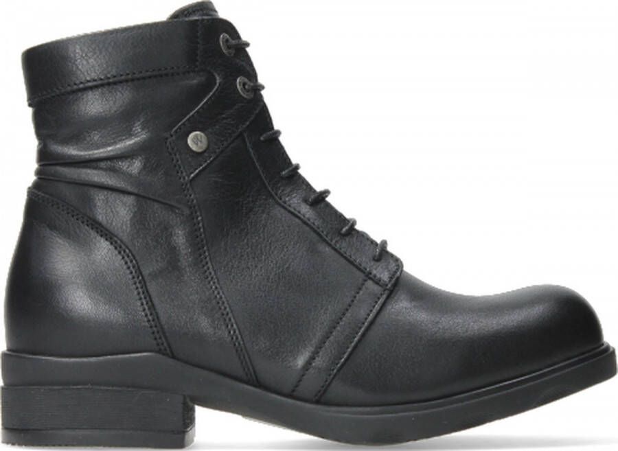 Wolky Dames Veterschoenen 0262520 000 Center Velvet Zwart