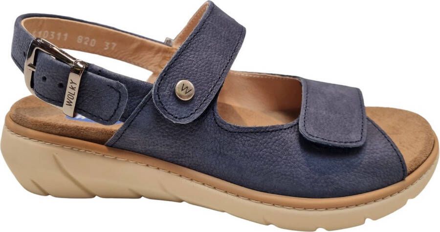 Wolky 0410311 820 Dames Sandalen Blauw