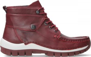 Wolky Veterschoenen Jump donkerrood leer