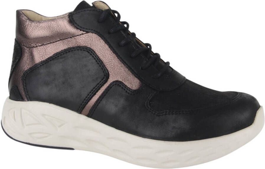 Wolky 0570690-032 dames veterboots sportief zwart