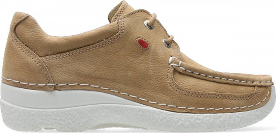 Wolky Veterschoenen Roll Shoe beige nubuck