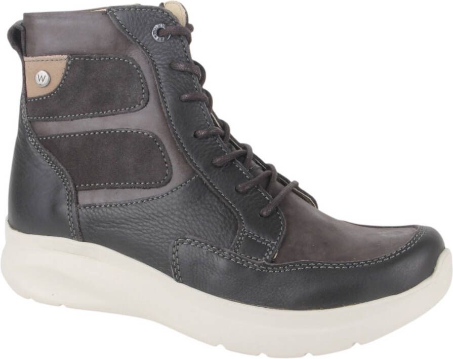 Wolky 0640290-301 dames veterboots sportief grijs