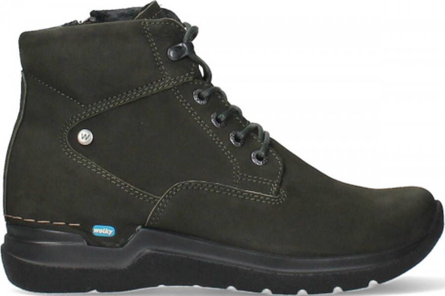 Wolky Hoge veterschoenen Whynot cactus nubuck