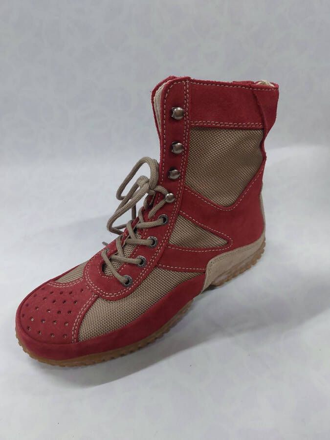 Wolky 1956 Downforce halfhoge veterboots rood