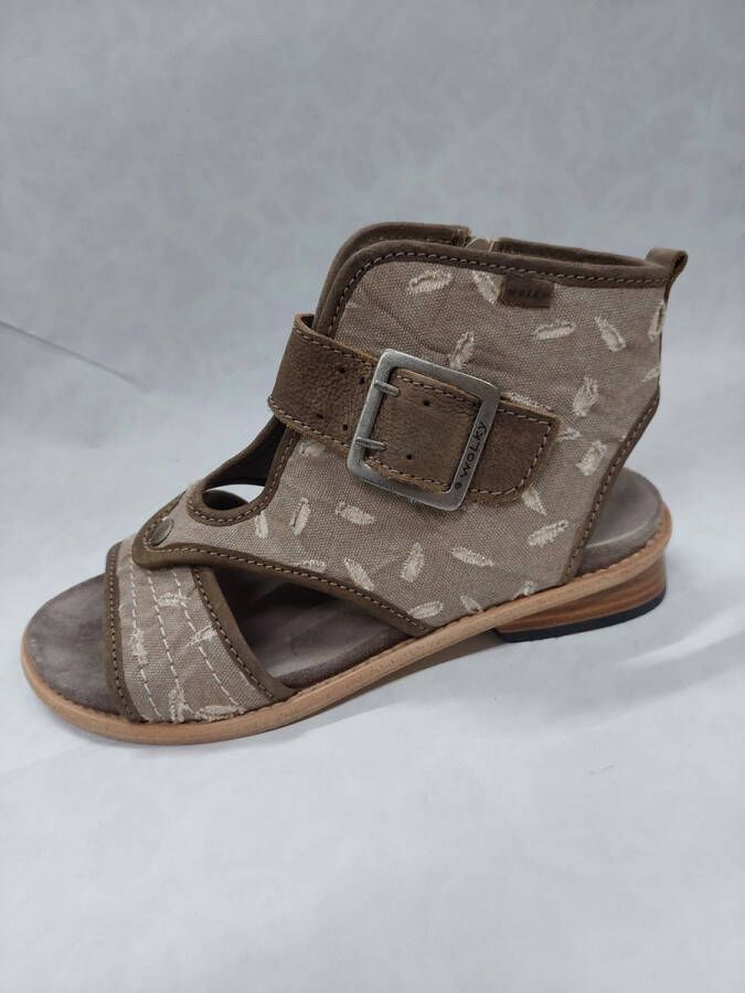 Wolky 4600 Dayton sandalen met eigen stijl taupe