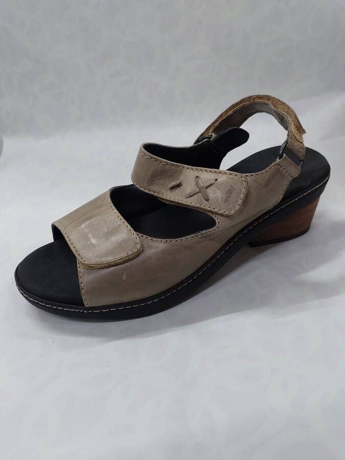 Wolky 5625 Agra sandalen met hak taupe