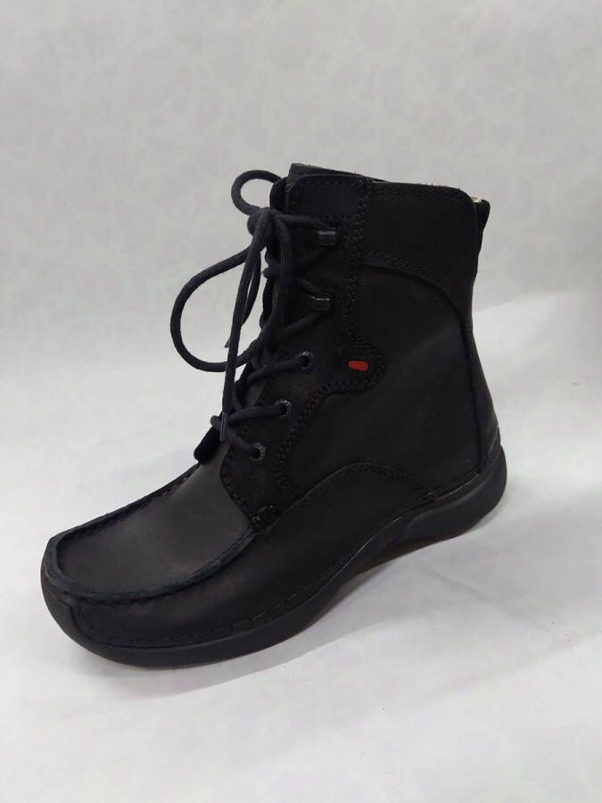 Wolky 7212 Rolling Boot veterschoenen zwart