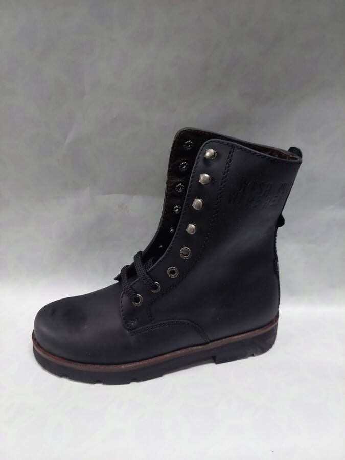 Wolky 7530 Aveiro veterboots zwart - Foto 1