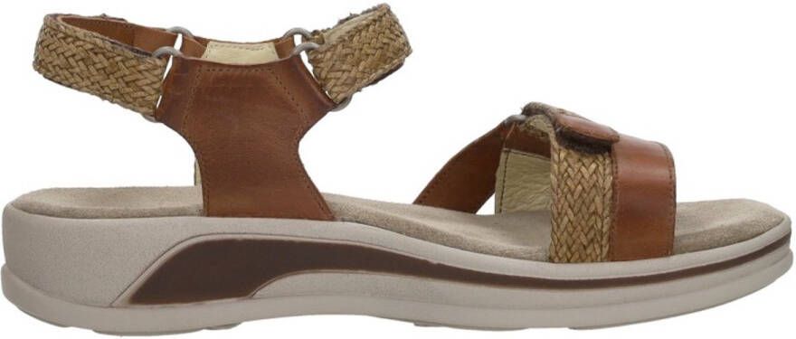 Wolky Comfortabele Bruine Leren Sandaal voor Dames Brown Dames