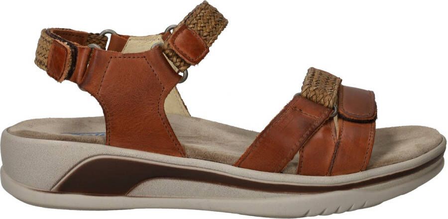 Wolky Comfortabele Bruine Leren Sandaal voor Dames Brown Dames