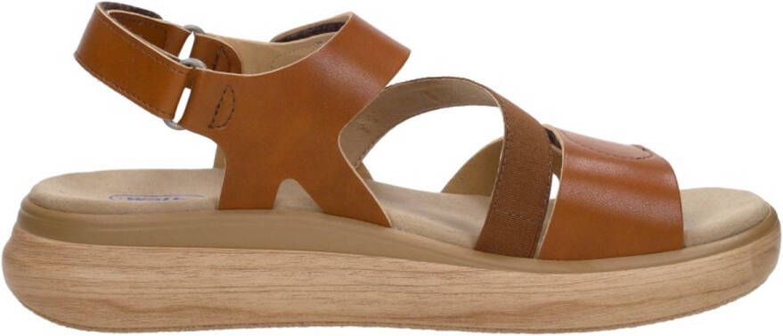 Wolky Amara Sandalen Plat Cognac
