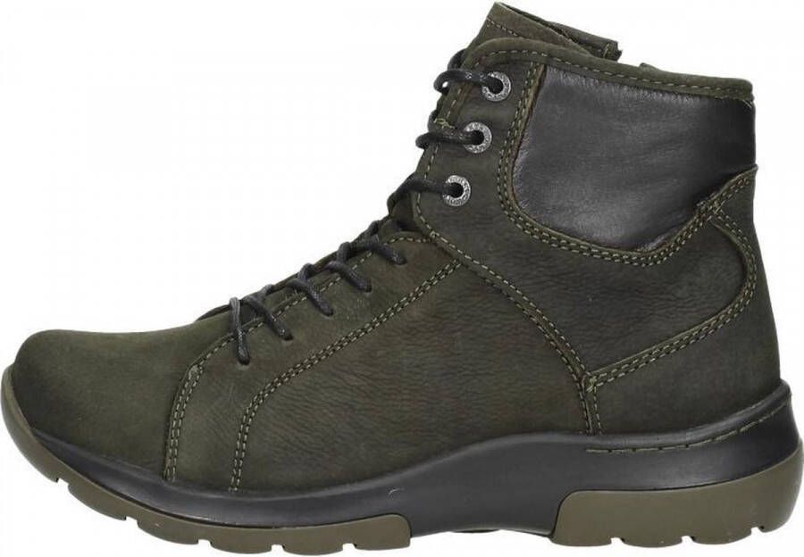 Wolky Ambient Veterschoenen Hoog groen