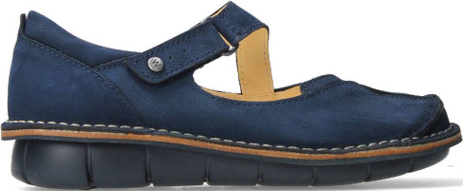 Wolky Bandschoenen Cordoba blauw nubuck