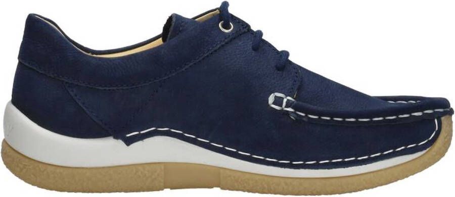 Wolky Dames Veterschoenen Celebration Antique Denim Blauw