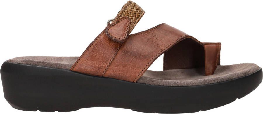 Wolky Blauwe Leren Comfort Sandaal voor Dames Blue Dames