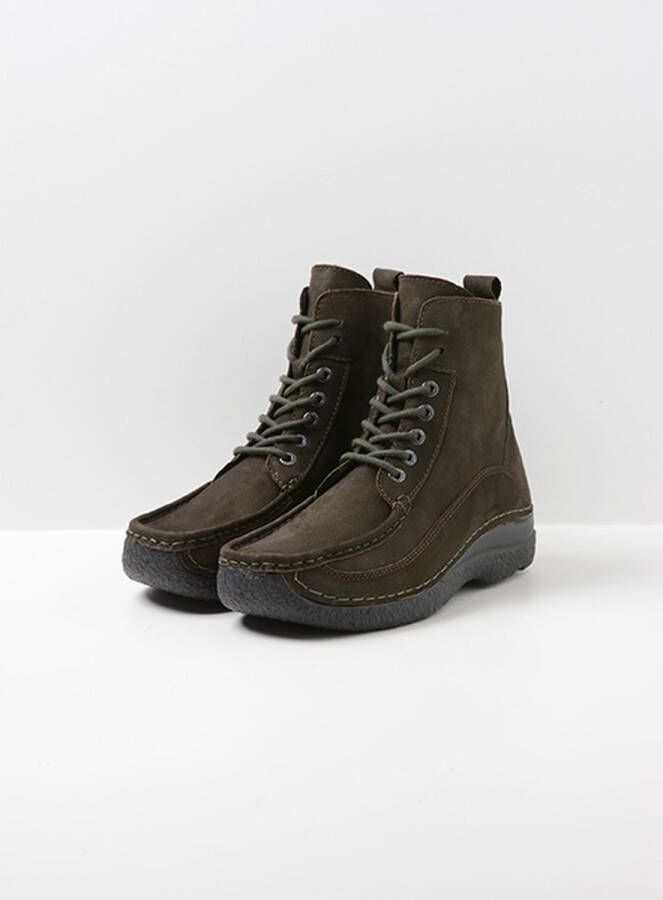 Wolky Hoge veterschoenen Roll Boot cactus nubuck