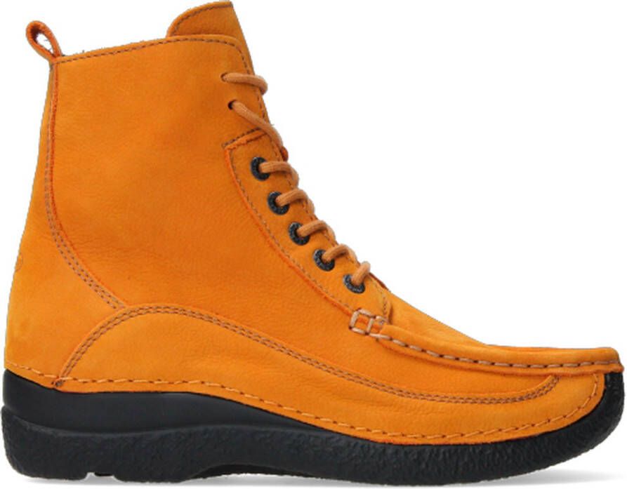 Wolky Hoge veterschoenen Roll Boot oker nubuck