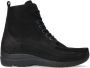 Wolky Hoge veterschoenen Roll Boot zwart nubuck - Thumbnail 1