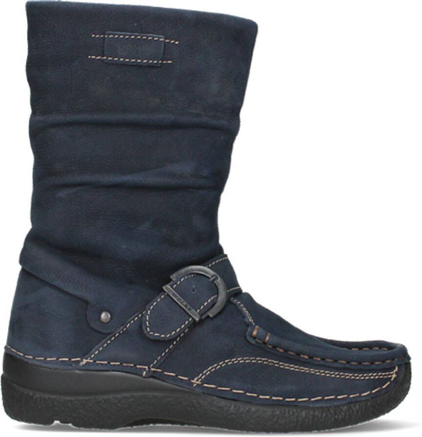 Wolky Comfortschoenen Roll Jacky blauw nubuck