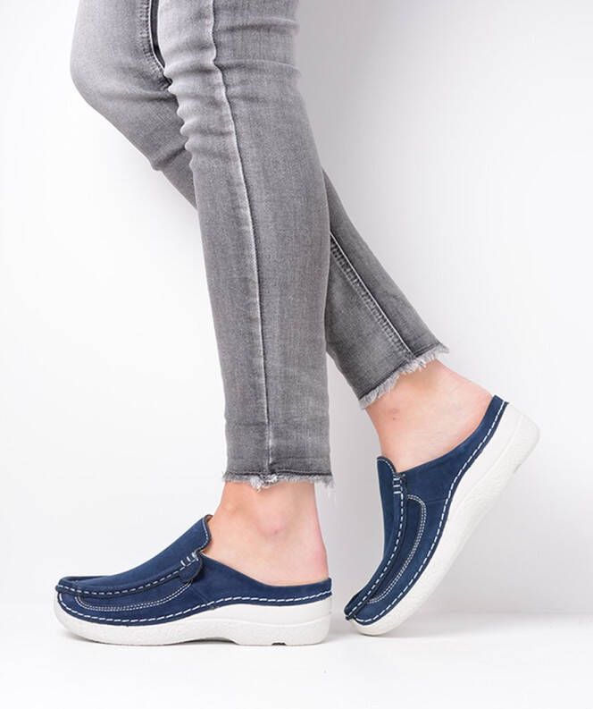 Wolky Comfortschoenen Roll Slide denim nubuck