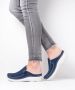 Wolky Dames Slippers 0620211-820 Roll Slide Antique Jeansblauw - Thumbnail 4