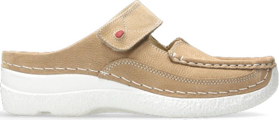 Wolky Comfortschoenen Roll Slipper zand nubuck