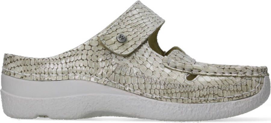 Wolky Comfortschoenen Roll Talaria beige crocolook leer