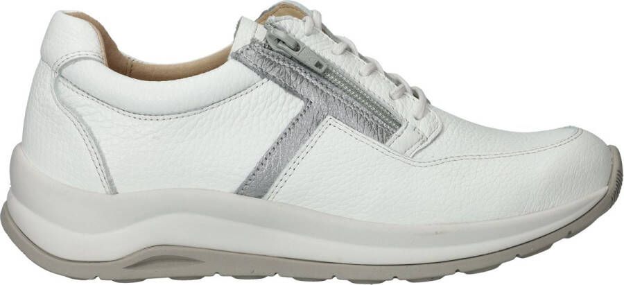 Wolky Comfortabele Leren Sneaker met Metallic Accents White Dames