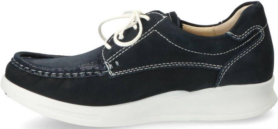 Wolky Nette schoenen 05901 One 14870 blue-summer metallic stretch nubuck