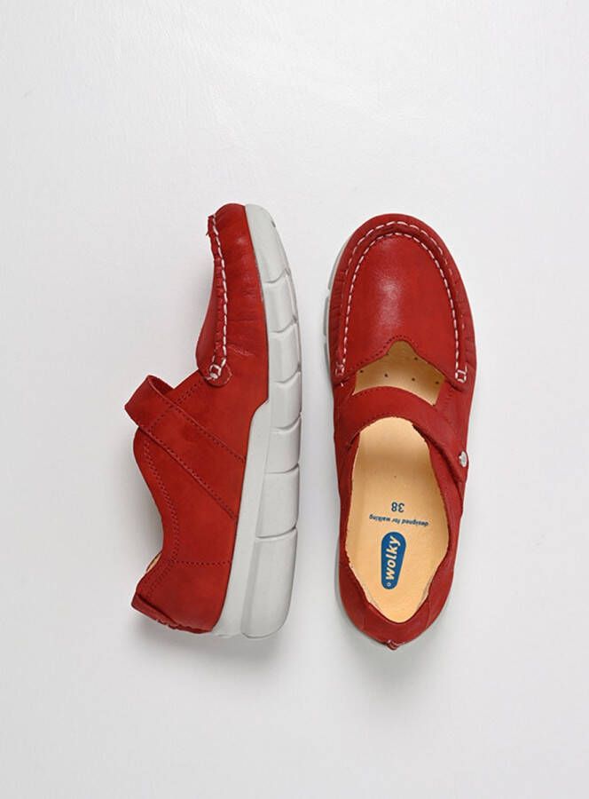 Wolky Dames Comfortschoenen 01500 Yukon Rood