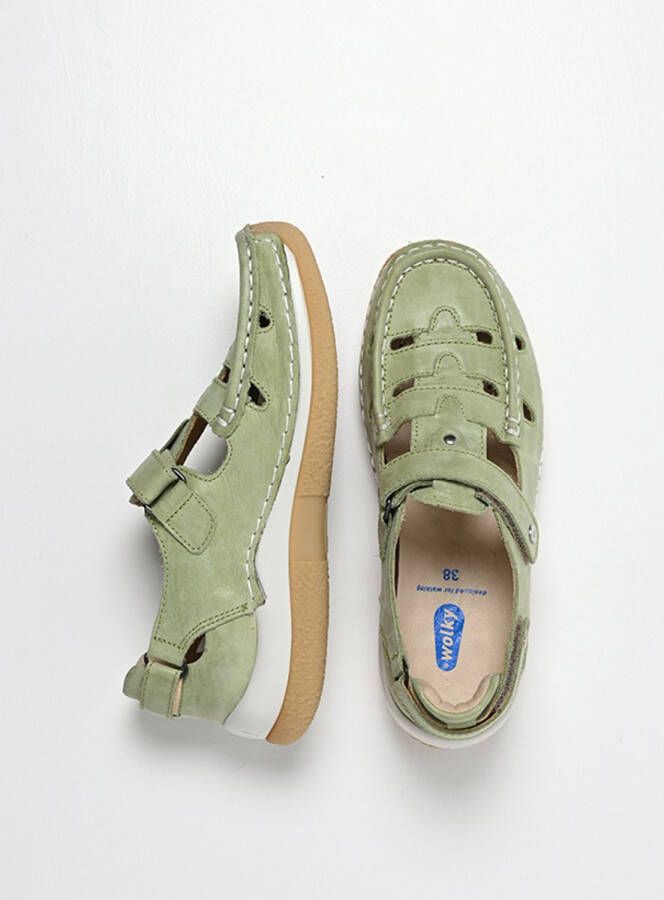 Wolky Dames Comfortschoenen 04528 Esperanza Groen
