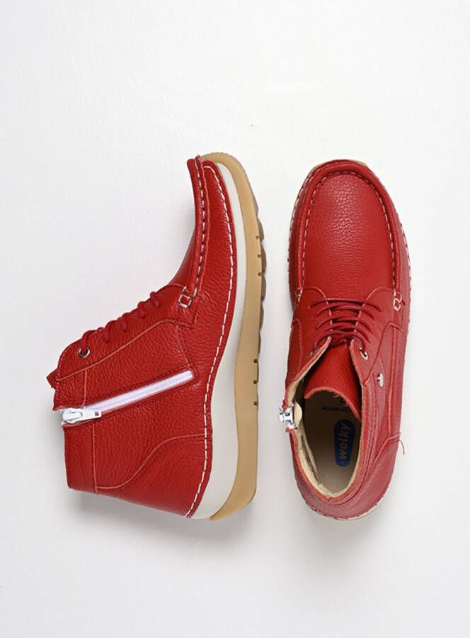 Wolky Dames Veterschoenen Salado Floater Red Summer Rood