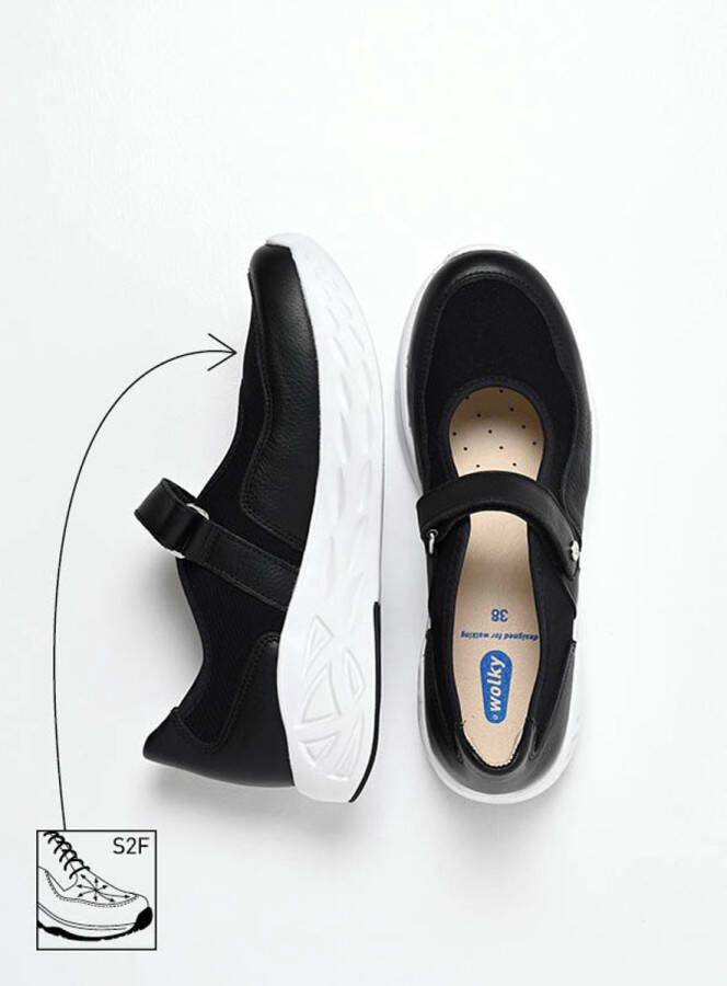 Wolky Dames Comfortschoenen 05705 Spring S2F Zwart