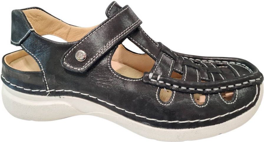 Wolky Dames Comfortschoenen 07204 Rolling Sun Zwart