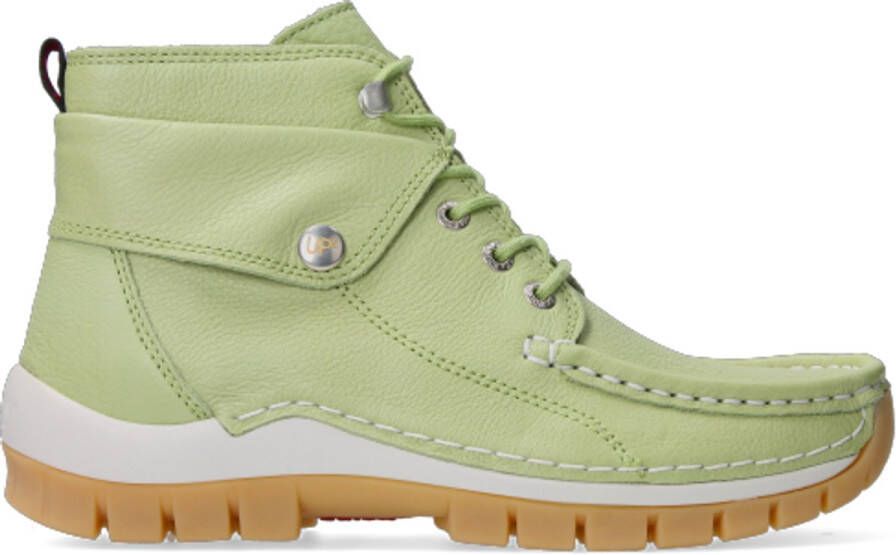 Wolky Dames Hoge veterschoenen 04700 Jump Summer Groen