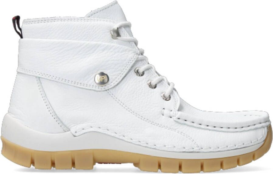 Wolky Dames Hoge veterschoenen 04700 Jump Summer Wit