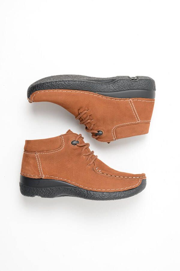 Wolky Dames Hoge veterschoenen 06253 Seamy Moc Bruin - Foto 2
