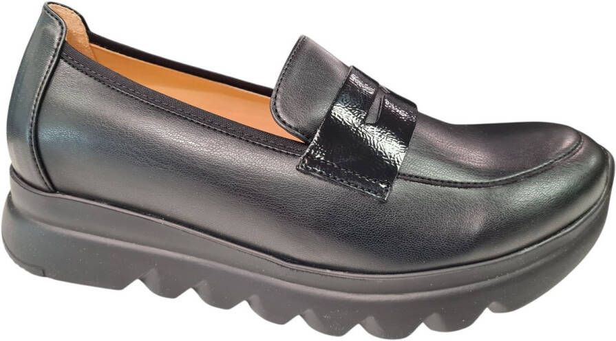 Wolky Dames Instappers 02127 Snoafer F2F Zwart