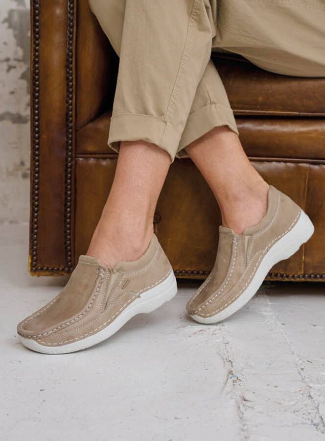 Wolky Dames Instappers 06206 Roll Sneaker Beige