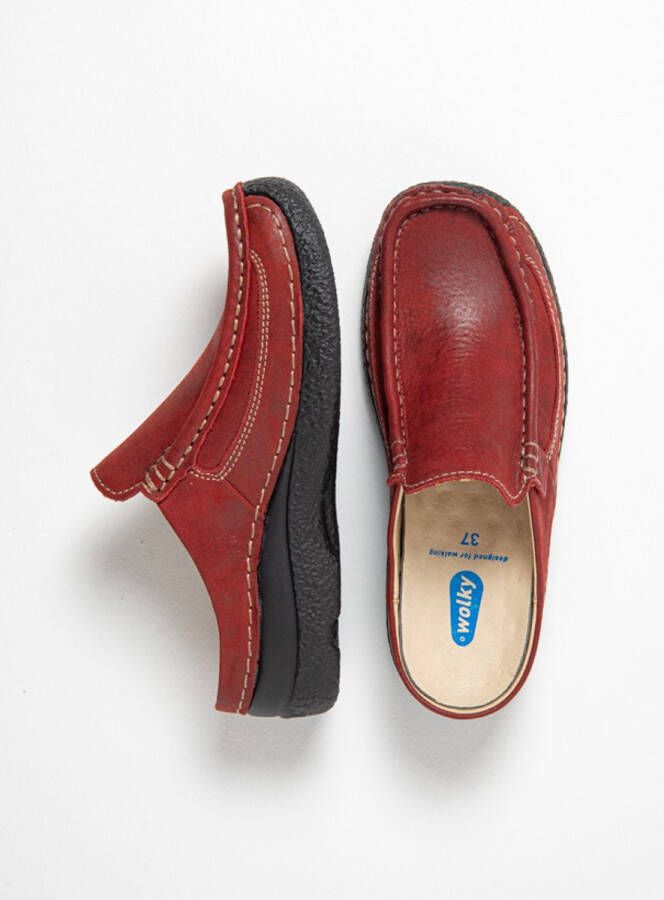 Wolky Dames Klompen 06202 Roll Slide Rood